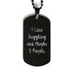 Brilliant Juggling Black Dog Tag, I Like Juggling and Maybe 3 People for Friends view 1