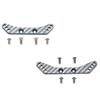 GPM Carbon Fiber Front & Rear Shock Tower Silver : Tamiya 1/10 4WD TA08 PRO view 1
