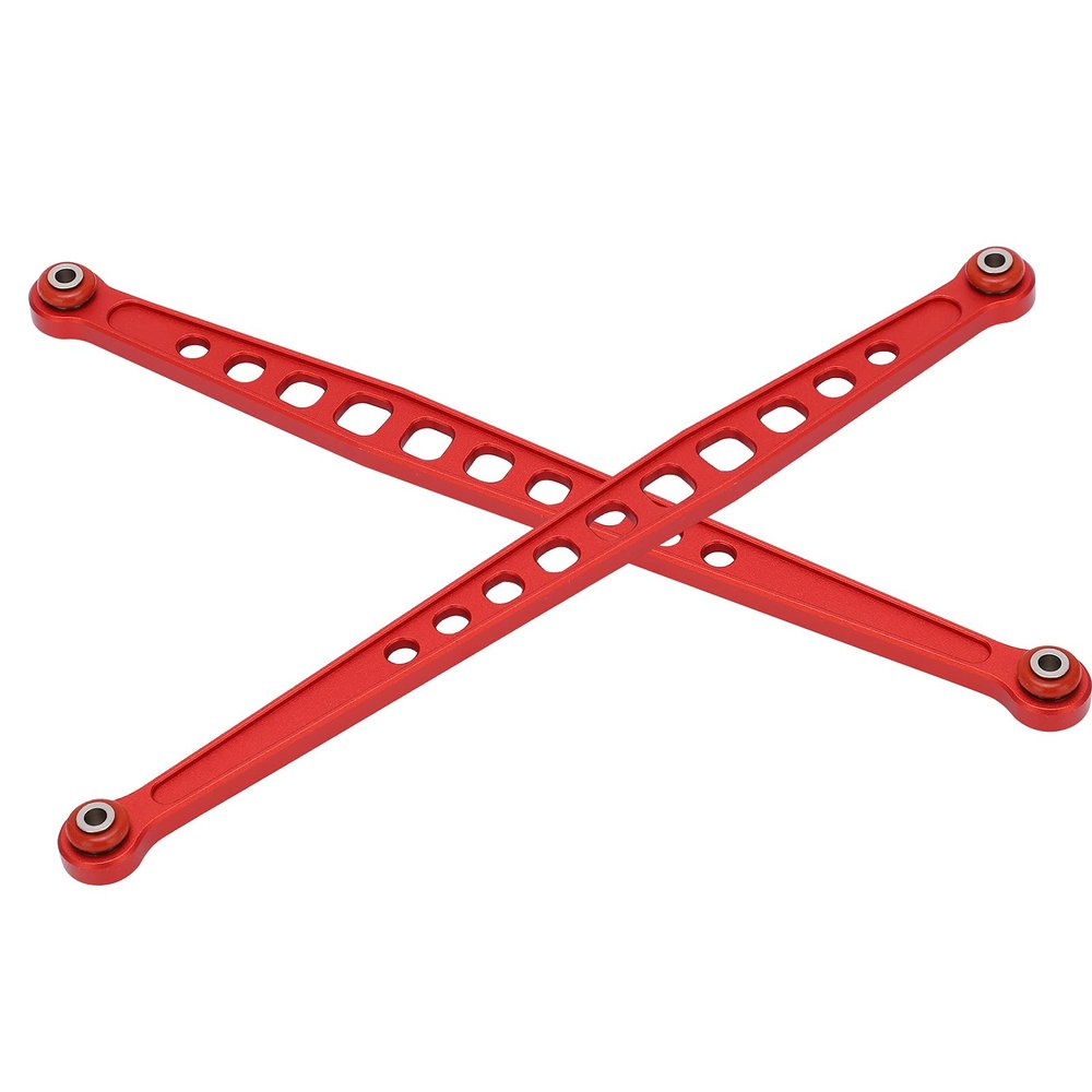 Rear Suspension Link Rod, 2 Pcs Rear Suspension Link Rod Linkage Aluminum Alloy Rear Suspension Link for UDR(red)