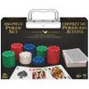Spin Master Games Professional Texas Hold Em Poker Set, Classic Game with 200 Dual-Toned Chips and Cards in an Aluminum Case view 1