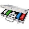Spin Master Games Professional Texas Hold Em Poker Set, Classic Game with 200 Dual-Toned Chips and Cards in an Aluminum Case view 3