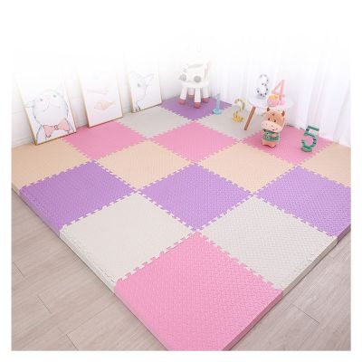 AYLYHD Interlocking Foam Baby Play Mat Star Tiles with Edges - Play Mats, Colouful Tile Mats for Babies and Children (Color : D, Size : 30x30x1.0cm-40pcs)