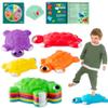 JOYIN Turtle Balance Stepping Stones, 6 Pcs Kids Turtle Jumping Stones Steps Stones Up to 265 Ibs, Toddler Obstacle Course Coordination Game Toys for Ages 3 Years and UP Indoor or Outdoor Play view 1