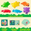 JOYIN Turtle Balance Stepping Stones, 6 Pcs Kids Turtle Jumping Stones Steps Stones Up to 265 Ibs, Toddler Obstacle Course Coordination Game Toys for Ages 3 Years and UP Indoor or Outdoor Play view 2
