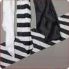 Silk & Cane Tricks Zebra Silk Set (Black and White) -- Magic Trick view 1
