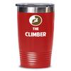 Rock Climbing Tumbler The Climber Best Gift For Rock Climber 20oz, Red view 1