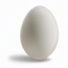 Magic Accessories Solid Rubber Egg White - Magic Trick view 1
