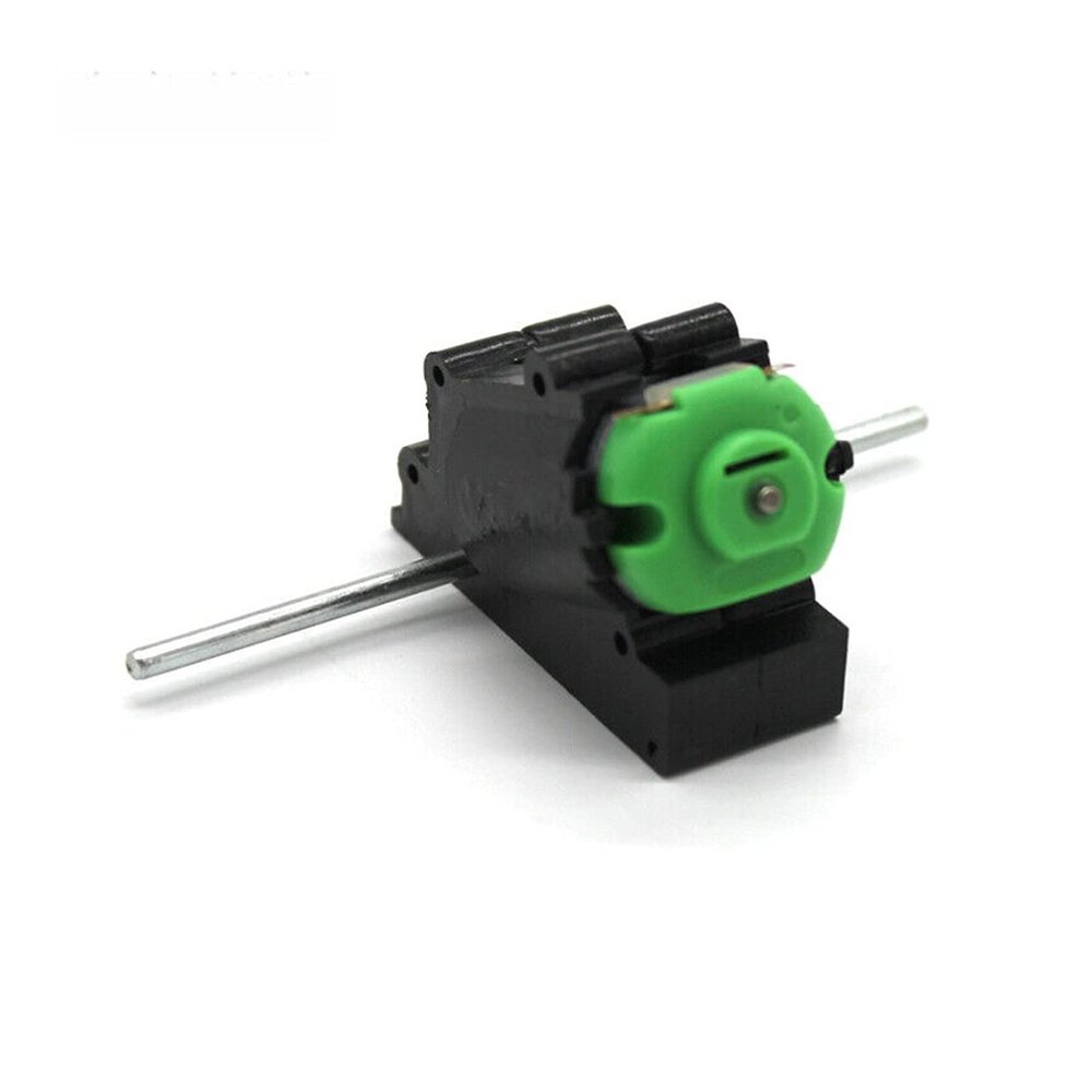 DIY SMALL ELECTRICAL MOTORS 1pcs DC 3-6V 1300RPM Double Shaft Bevel Gear Reduction Gearbox Gearbox Shaft Length 75mm DIY Micro Gear Motor