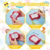 24 Pack Mini Magnetic Drawing Boards for Kids Erasable Doodle and Writing Pad Backpack Keychain Clip Drawing Board for Birthday Party Favors Goodie Bag Stuffers view 3