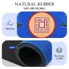 ALANGDUO Mahjong Mat Anti Slip Noise Reduction Table Cover for Mahjong Paigow Poker 31.5 x 31.5 Inches (Blue) view 2