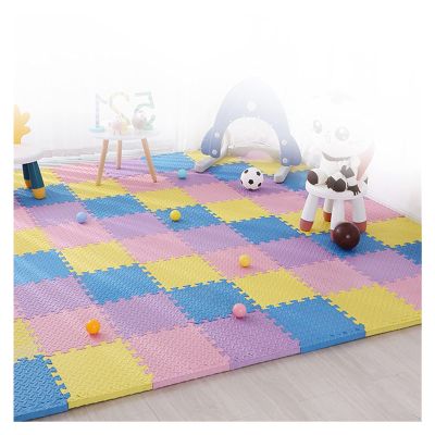 AYLYHD Large Interlocking Kids Baby Foam Puzzle Play Mat, Jigsaws Board Foldable EVA Foam Activity Soft Play Mat Fun and Safe Playmat (Color : D, Size : 60x60x2.5cm-16pcs)