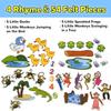 CHEFAN Felt Board for Toddlers, Felt Pieces Storytelling Flannel Board with 5 Little Ducks, 5 Little Monkeys and 5 Green Speckled Frogs Stories for Preschool Activities, 4 Sets view 3