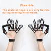 Thafikzi Halloween Claw Gloves Wearable Articulated Finger Extensions Skull Bone Fingers Prop, A Pair of Halloween Devil Claws Cosplay Gloves Fit for All Finger Flexibly Spider Hand Claws (Black) view 2