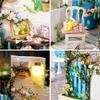 Roroom DIY Miniature and Furniture Dollhouse Kit,Mini 3D Wooden Doll House Craft Model with Dust Proof Cover and LED,Creative Room Idea for Valentine's Day Birthday Gift (QT-033) view 4