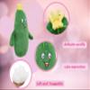 BABOLI Adorable Pickle Stuffed Animal Cucumber Plush Plant with Smile Face and Yellow Corolla Pretty Cute Plushie Toy Gift for Any Pickle Lover 12 Inches (Smiling-L) view 3