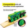 Wooden Garbage Truck Toy - Trashy Terry - Zany Trains Series 1 - Wooden Train Set with Cargo - Compatible with All Wooden Train Sets - Wooden Toddler Recycling Vehicle - Gross Trash Train view 2