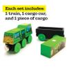 Wooden Garbage Truck Toy - Trashy Terry - Zany Trains Series 1 - Wooden Train Set with Cargo - Compatible with All Wooden Train Sets - Wooden Toddler Recycling Vehicle - Gross Trash Train view 3