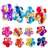 20 pcs Rainbow Spring Flower Mini Pop Silicone Bubble Fidget Toys, Autism Special Sensory Spring Party Favors Gifts for Family, Adult and Kids view 1