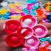 20 pcs Rainbow Spring Flower Mini Pop Silicone Bubble Fidget Toys, Autism Special Sensory Spring Party Favors Gifts for Family, Adult and Kids view 2