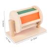 Deevoka Mirror Textile Drum Toy Wooden Kids Early Developmental Toys Toddler Gifts view 3