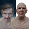 Dan&Dre Halloween Latex Old Man Face Cover Elder Old Man Headgear for Masquerade Halloween Headgear Prop M One Size view 4