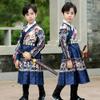 AINIFU Boy Chief's Robe Ancient China Hanfu Long Sleeve Costume Embroidery for Kid 4-16 Year view 3