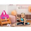 Ecore Fun 8 Piece 18 Inch Girl Doll Clothes and Accessories Set Include Yoga Sport Clothes Shoes Yoga Bands Towel Drink and Bag view 4