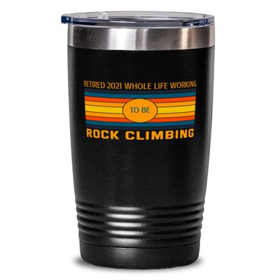 Rock-climbing Hobbie Tumbler 20oz, black