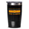 Rock-climbing Hobbie Tumbler 20oz, black view 1