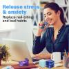 Infinitycube Fidget Toy Stress Relieving Fidgeting Game for Kids and Adults,Cute Pocket-Sized Unique Gadget for Anxiety Relief and Kill Time (4, Galaxy & Macaron Blue) view 3