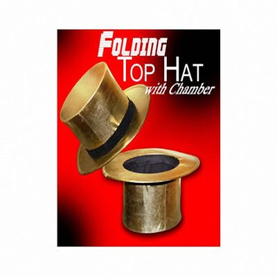 Magic Accessories Folding Top Hat Gold - Magic Trick