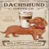 1000 Piece Wooden Puzzles Dachshund Dog Coffee Company Bathroom Living Room Dog Lover Jigsaw Puzzles for Adults and Kids Development Toys Games Toys Gift view 1