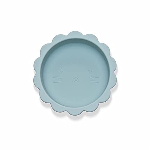 Silicone Lion Bowl Arctic blue
