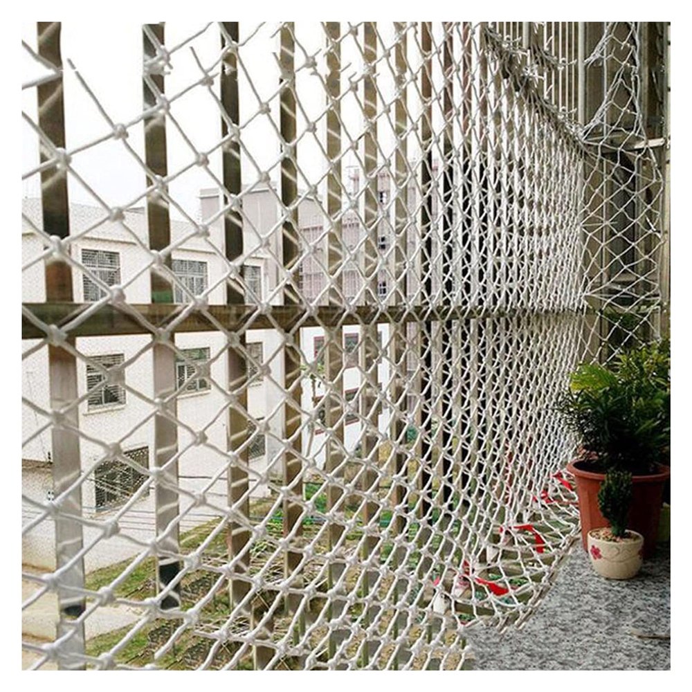 ALGWXQ Durable Kid Balcony Protection Net Stairway Railing Fence Mesh Dog Cat Net Outdoor Construction Safety Net Color : 10cm mesh, Size : 3x4m(10x13ft)