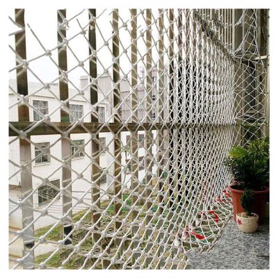 ALGWXQ Durable Kid Balcony Protection Net Stairway Railing Fence Mesh Dog Cat Net Outdoor Construction Safety Net Color : 10cm mesh, Size : 4x4m(13x13ft)