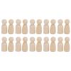 20pcs Unfinished Wooden Peg Dolls Unfinished Angel Shape Wood Doll Bodies Decorative Peg Doll People for Children DIY Craft Toys Gifts(43MM) view 1