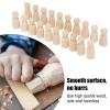 20pcs Unfinished Wooden Peg Dolls Unfinished Angel Shape Wood Doll Bodies Decorative Peg Doll People for Children DIY Craft Toys Gifts(43MM) view 3