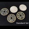 SUMAG Hopping Half (Morgan Dollar and Chinese Palace Coin) Magic Tricks Coin Vanish Magic Close Up Illusions Gimmicks Mentalism Props (Deluxe Set) view 2