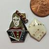 1 Queen of Hearts with Dice Casino Poker Gambling 30mm. Cabochon Finding R796 view 1