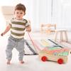 Joqutoys Wooden Building Blocks for Toddlers 1-3, Large Wood Baby Stacking Blocks Set for Kids, 30 PCS Alphabet Blocks with Toy Wagon, Educational Wooden Toys for Boys Girls Gifts 1.65" view 3