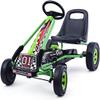 GLACER Go Kart for Kids, 4 Wheels Pedal car w/Adjustable Seat & Hand Brakes, EVA Tires, Pedal Powered Outdoor Racer for Boys & Girls, Ride on Toy (Green) view 2