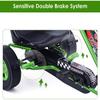 GLACER Go Kart for Kids, 4 Wheels Pedal car w/Adjustable Seat & Hand Brakes, EVA Tires, Pedal Powered Outdoor Racer for Boys & Girls, Ride on Toy (Green) view 3