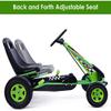 GLACER Go Kart for Kids, 4 Wheels Pedal car w/Adjustable Seat & Hand Brakes, EVA Tires, Pedal Powered Outdoor Racer for Boys & Girls, Ride on Toy (Green) view 4