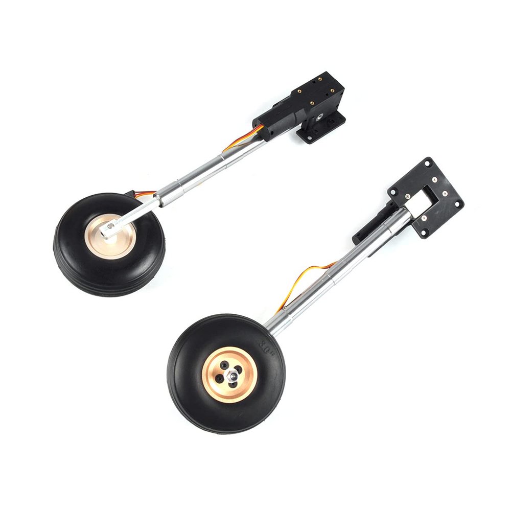 RC Plane Electric Main Retract Whith Wheels 1Set Servoless for RC Plane Flight Weight: 4-6kg