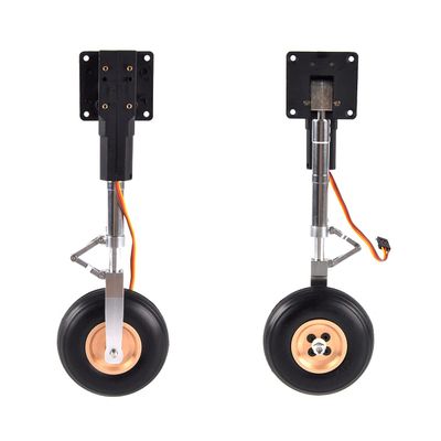RC Plane Electric Main Retract Whith Wheels Set Servoless for RC Plane Flight Weight: 5-6kg for P47 1set