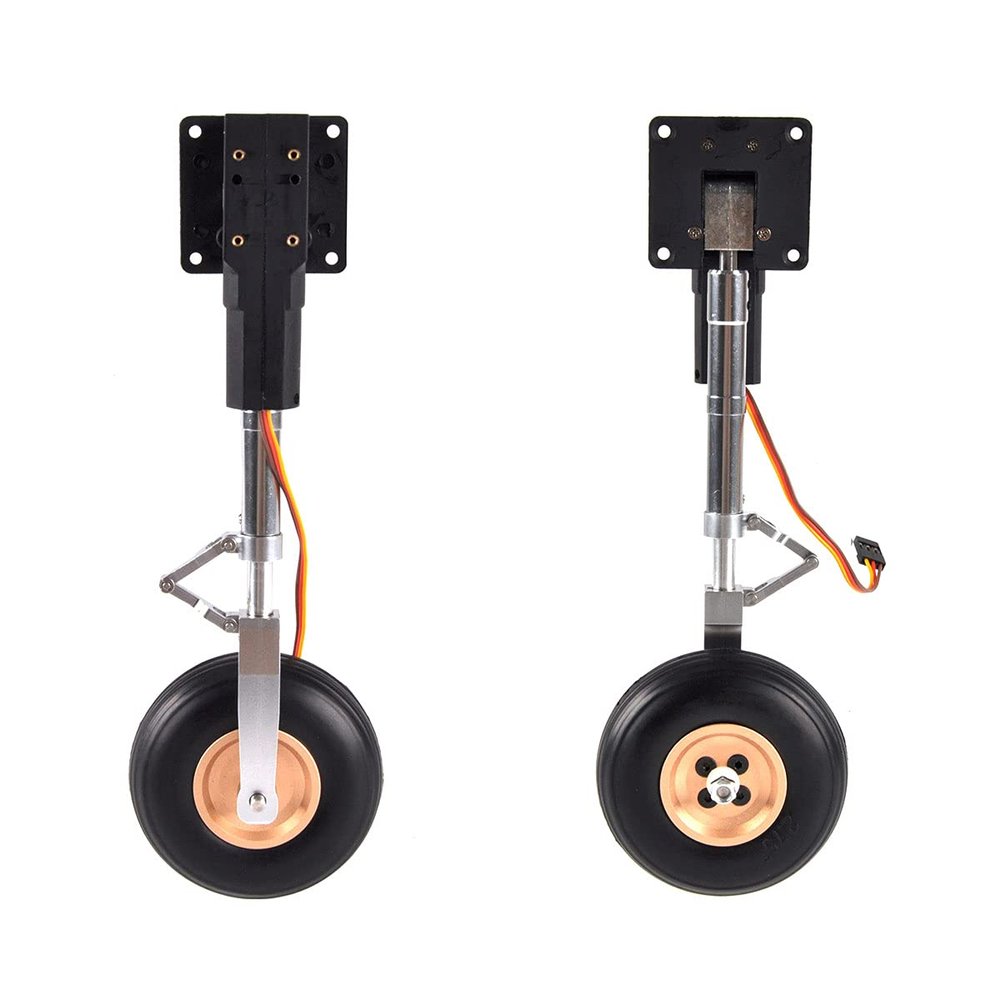 RC Plane Electric Main Retract Whith Wheels Set Servoless for RC Plane Flight Weight: 5-6kg for P47 1set