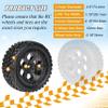 RC Station 12mm Hex RC Wheels and Tires for Hyper Go H16BM H14BM Tires and Wheels 1/14 1/16 with Foam Inserts for Traxxas Wltoys 144001 etc 1/18 RC Car Street Tires Wheels Preglued view 2