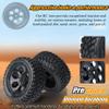 RC Station 12mm Hex RC Wheels and Tires for Hyper Go H16BM H14BM Tires and Wheels 1/14 1/16 with Foam Inserts for Traxxas Wltoys 144001 etc 1/18 RC Car Street Tires Wheels Preglued view 4