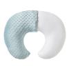 QUENESS Nursing Pillow and Positioner, Breastfeeding, Bottle Feeding, Baby Sitting Support with Removable Ultra Soft Cover, Tummy Time Support for Baby Boys and Girls (Cloud Blue) view 1