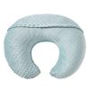 QUENESS Nursing Pillow and Positioner, Breastfeeding, Bottle Feeding, Baby Sitting Support with Removable Ultra Soft Cover, Tummy Time Support for Baby Boys and Girls (Cloud Blue) view 3